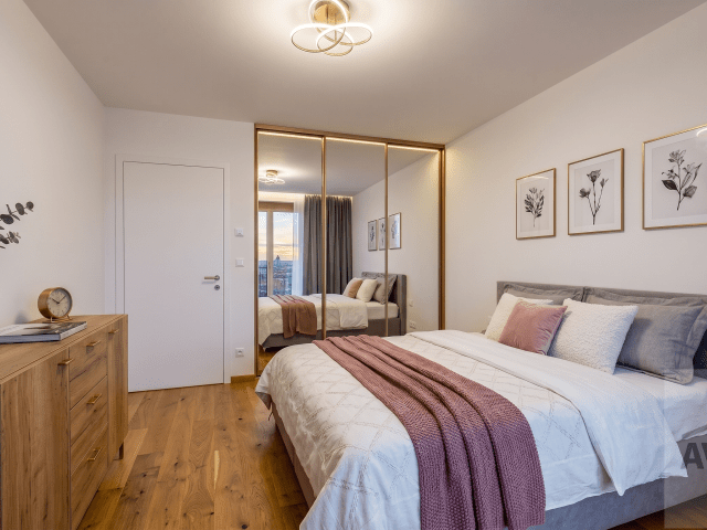 Dizajnový dvojizbový byt pri OC Nivy - pivničná kobka v cene