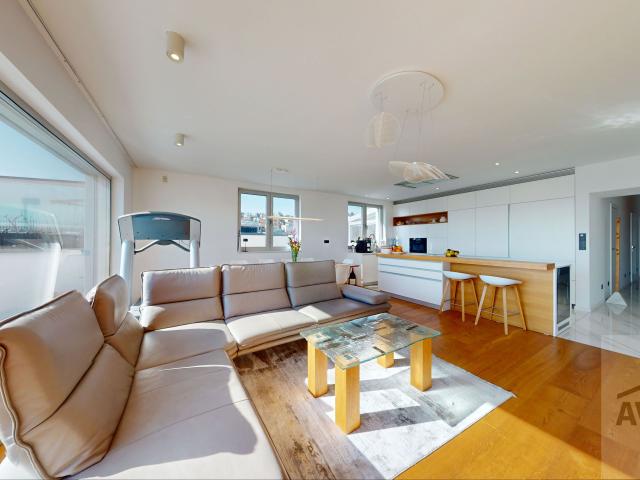 Prémiový byt na Kolibe: 247 m² celkovej plochy s terasou a jacuzzi v uzavretom rezidenčnom areáli