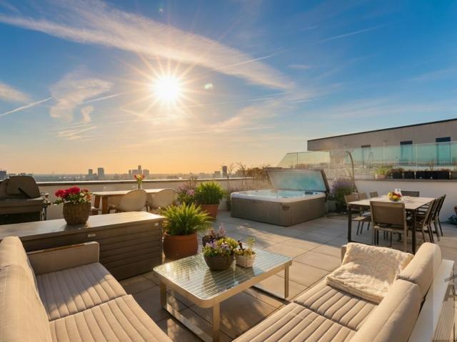 Slnečný veľkometrážny byt na Kolibe - uzavretý areál, tri terasy, zariadenie na mieru