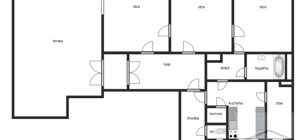 AVE estate | Slnečný štvorizbový byt s vysokými stropmi